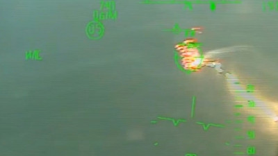 Минобороны показало видео уничтожения американского катера с десантниками ВСУ