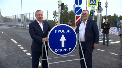 В Петербурге досрочно открылся новый участок Шуваловского проспекта