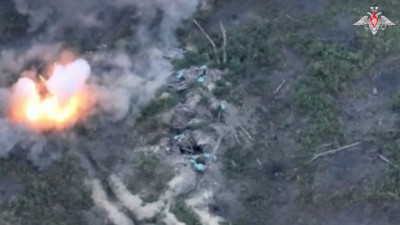 Минобороны России опубликовало видео уничтожения опорников ВСУ