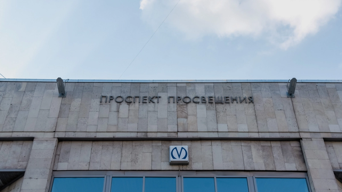 Двоих молодых людей задержали за «запрещенную символику» на станции «Проспект Просвещения» - tvspb.ru