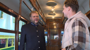 Ретропоезд в честь 116-летия запуска трамвайного движения