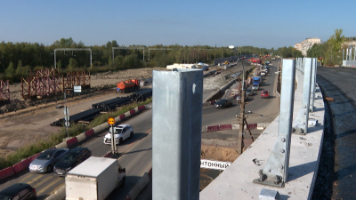 Петербуржцам рассказали о строительстве путепровода в сторону Колпино по направлению из города и обратно
