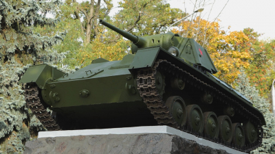 Танк Т-70, отреставрировали в Петербурге и вернули в Мелитополь