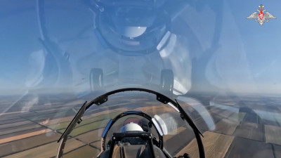 МО РФ: Экипаж истребителя Су-30СМ уничтожил самолет ВСУ на Южно-Донецком направлении