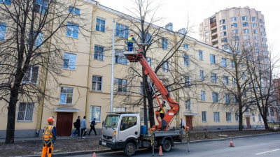 В Невском районе до конца года по трем адресам установят новые фонари