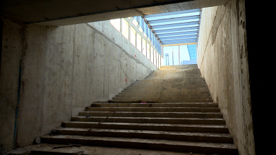 Первый этап строительства подземного перехода у «Лахта Центра» близится к завершению