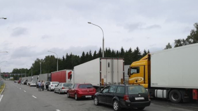 Около 800 грузовиков встали на пункте пропуска Беларуси и Литвы