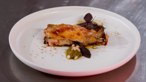 Полезный завтрак. Пармиджана меланзана из баклажанов