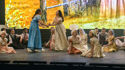 Александринский театр представил оперу «Евгений Онегин» с использованием мультимедийных технологий