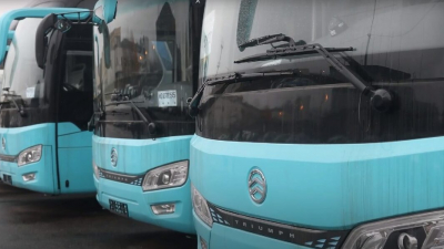 В Петербург прибыло 8 новых автобусов из Китая на сумму более 117 млн рублей
