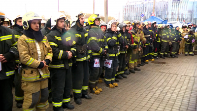 В Петербурге прошли международные соревнования среди пожарных
