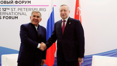 Александр Беглов встретился с главой Татарстана Рустамом Миннихановым