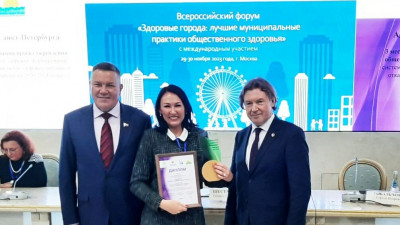 Администрация Калининского района Петербурга заняла третье место в конкурсе «Здоровые города России»
