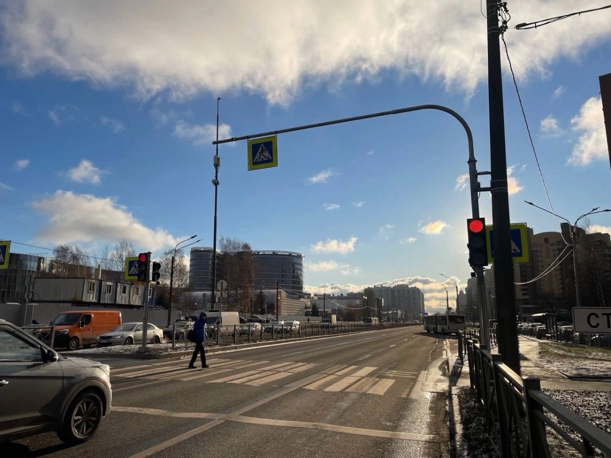 В этом году на 75 нерегулируемых пешеходных переходах появятся новые светофоры - tvspb.ru