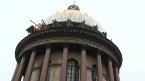 С видом на город: как проходят реставрационные работы под куполом Исаакиевского собора