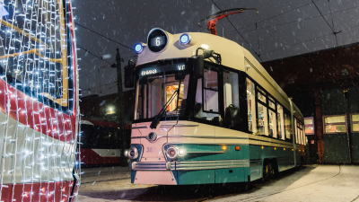«Горэлектротранс» устроил новогодний смотр новых трамваев и троллейбусов