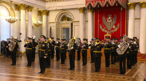 Торжественная церемония в честь Дня Святого Георгия в Георгиевском зале Зимнего дворца