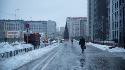 В Петербурге объявили «желтый» уровень погодной опасности из-за сильного гололеда