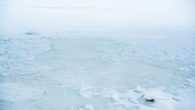 Ладожское озеро после сильных морозов покрылось льдом на 85%