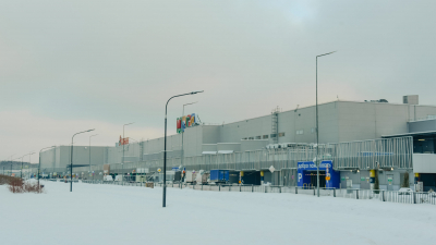 Из-за пробки у «Меги-Дыбенко» автобусы следуют с задержками от 30 минут