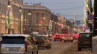 Художественная подсветка украсила здания на Московском проспекте