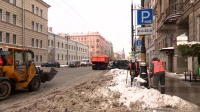 Петербуржцам рассказали, как мобильные бригады чистят платные парковки от снега