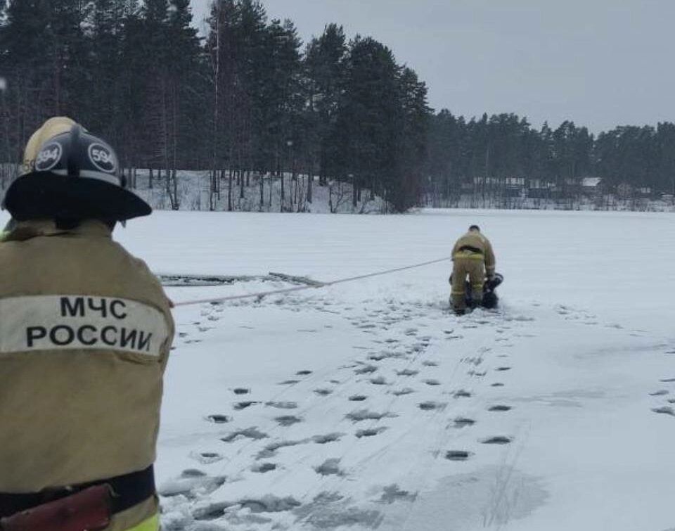 В Ленобласти сотрудники МЧС спасли провалившегося под лед мужчину - tvspb.ru