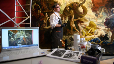 Гости Русского музея увидят, как реставрируют картину «Последний день Помпеи»