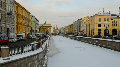 В Петербурге объявили «жёлтый» уровень погодной опасности из-за мороза