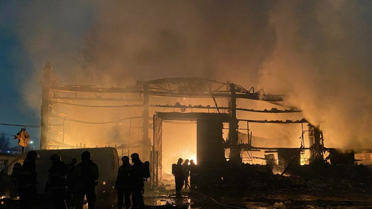 Пожар в ангаре санкт петербург