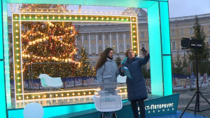 Новогодняя студия телеканала «Санкт-Петербург» начинает работу на Дворцовой площади