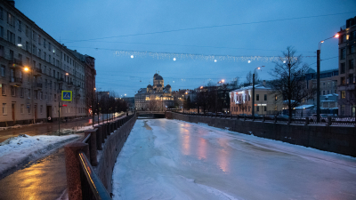 Тёплый фронт принесёт в Петербург снег и небольшое потепление