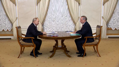 Владимир Путин и Александр Беглов обсудили перспективы развития Петербурга