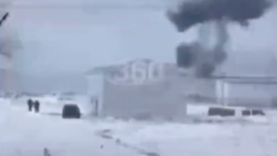 Опубликовано видео с места падения Ил-76 под Белгородом