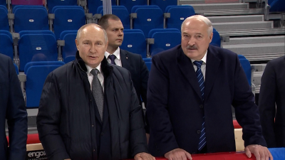 Владимир Путин и Александр Лукашенко посетили «СКА Арену»