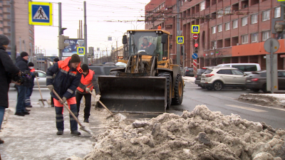 За минувшую неделю с дорог вывезли почти 280 тысяч кубометров снега