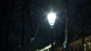 Новые фонари на Конногвардейском бульваре