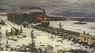 В Музее железных дорог открылась выставка «Станция Ленинград-Освобожденный»