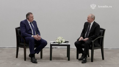 Владимир Путин встретился с президентом Республики Сербской Милорадом Додиком