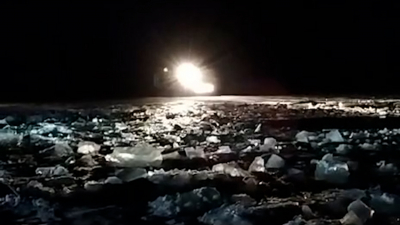 Появилось видео с места падения вертолета Ми-8 в Карелии