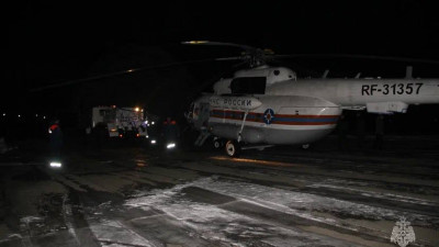 Вертолет Ми-8 разбился в Карелии по пути на соревнования «Русский лёд»