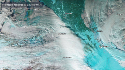 Как с МКС выглядит снежный циклон «Ольга», окутавший Центральную Россию