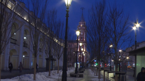 Новые фонари у Гостиного двора