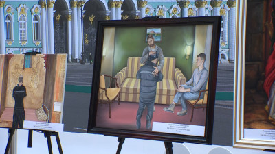 В Атриуме Главного штаба сегодня выставили картины осужденных