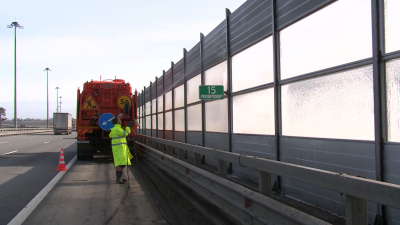 Весенняя уборка на КАД ограничит движение транспорта между Московским и Пулковским шоссе