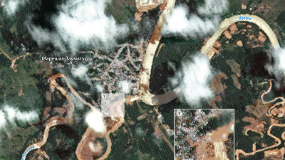 Последствия мощного наводнения в Бразилии засняли из космоса