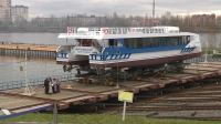 В Петербурге спустили на воду новый скоростной катамаран «Форт Александр первый»