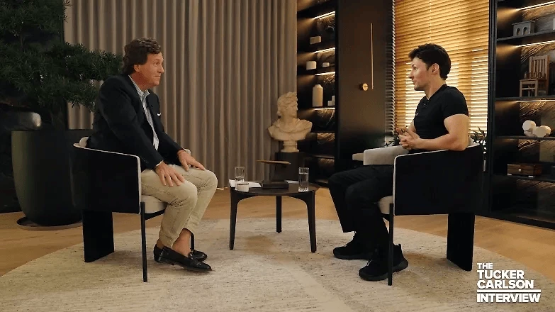 Павел Дуров дал большее интервью журналисту Такеру Карлсону – видео - tvspb.ru