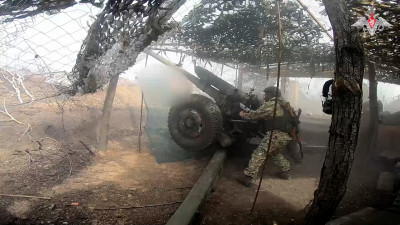 МО РФ: Артиллеристы группировки войск «Центр» уничтожили опорный пункт ВСУ