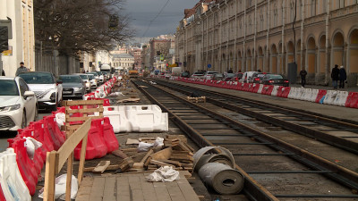 В 2024 году в Петербурге отремонтируют 22 километра трамвайных путей